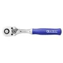 Expert by Facom 1/4 in Ratchet with Ratchet Handle, Chrome Vanadium Steel, 140mm Overall, Model E030605