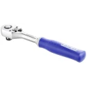 Expert by Facom 1/2 Inch Ratchet with Ratchet Handle, 250mm Overall Length, Chrome Vanadium Steel, Chrome Finish E032808