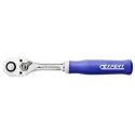 Expert by Facom 1/2 Inch Ratchet with Ratchet Handle, 250mm Overall Length, Chrome Vanadium Steel, Chrome Finish E032808