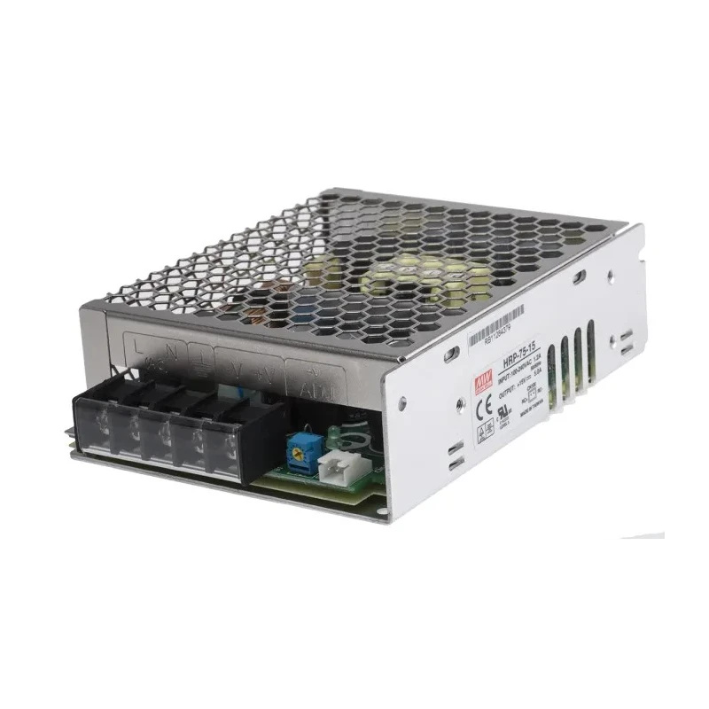 MEAN WELL HRP-75-15 Switching Power Supply 75W 15V DC Chassis Mount HRP-75-15