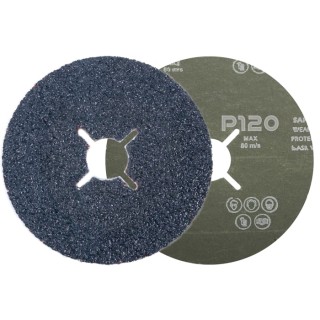RS PRO Zirconium Abrasive Disc 125 mm Diameter 120 Grade 25 Grit Fibre Backing 188-3404