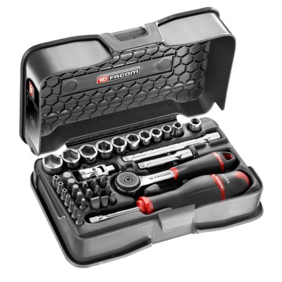 Facom 37-Piece 1/4 in 6 Point Socket Set R.161-5P6U