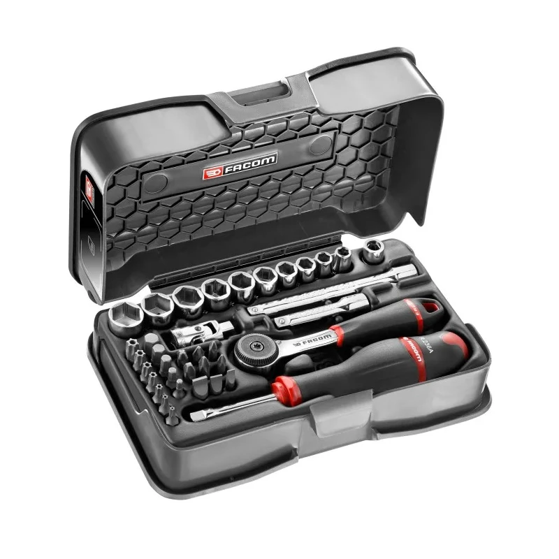 Facom 37-Piece 1/4 in 6 Point Socket Set R.161-5P6U