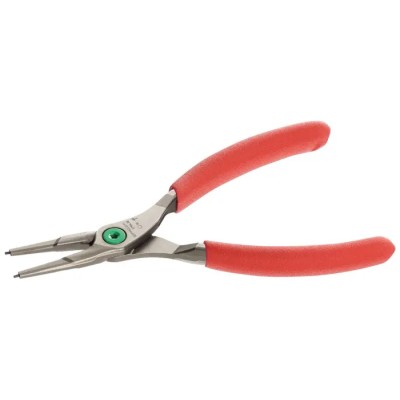 Facom 1-Piece Internal Circlip Plier, Steel Powder Coated, PVC Handle, 185mm Overall Length, Model 179A.18