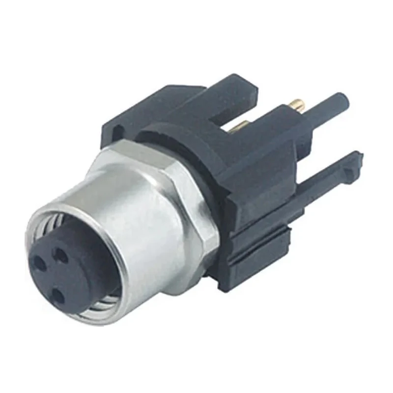 binder Industrial Circular Connector 3 Contacts Panel Mount M8 Plug Female IP65 IP67 718 Series 99-3412-280-03