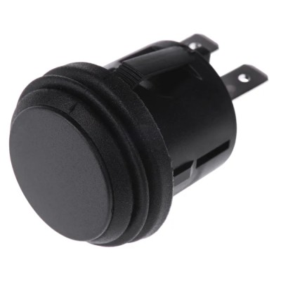 ZF KF Series Push Button Switch, Latching, Panel Mount, 20.2 mm Cutout, Black LED, SPDT, IP65 KFB2ANA1BBB