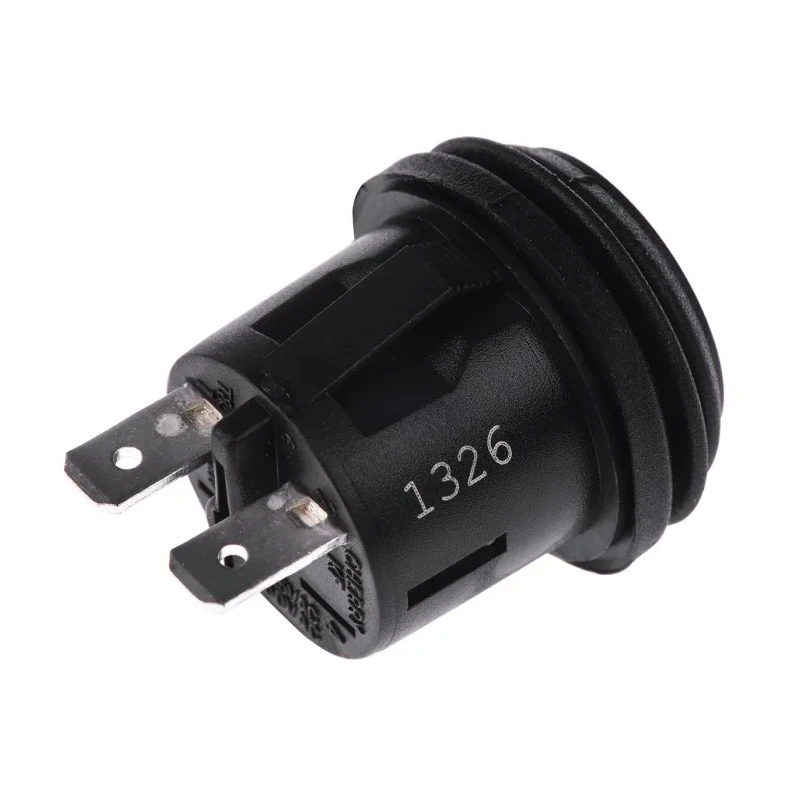 ZF KF Series Push Button Switch, Latching, Panel Mount, 20.2 mm Cutout, Black LED, SPDT, IP65 KFB2ANA1BBB