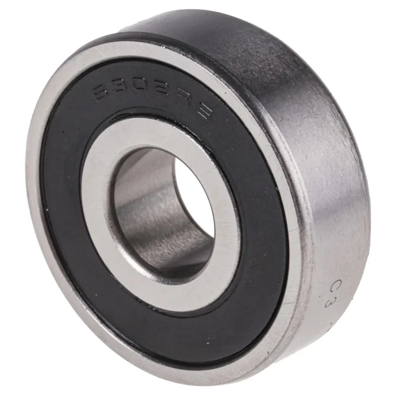 RS PRO Single Row Deep Groove Ball Bearing 15 mm ID, 42 mm OD, 13 mm Width, Steel Cage and Balls, Sealed with C3 6302-2RS/C3