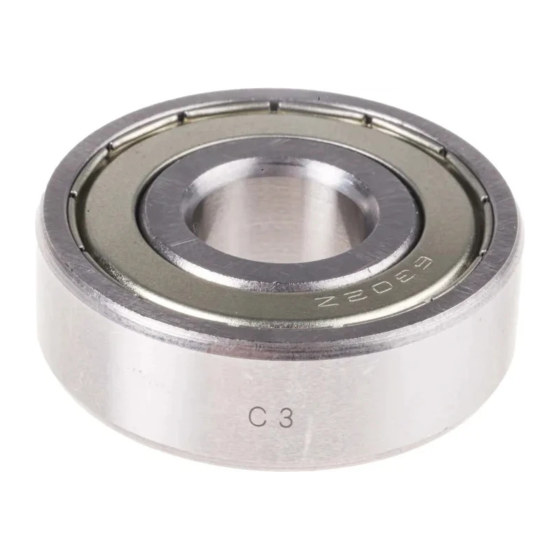RS PRO Single Row Deep Groove Ball Bearing 15 mm ID, 42 mm OD, 13 mm Width, Shielded, C3 Clearance 6302-2Z/C3
