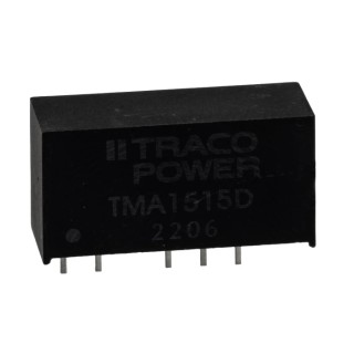 TRACOPOWER DC/DC Converter Through Hole Mount 15V DC Output 34mA 16.5V dc Input 13.5V Input 1W TMA 1515D
