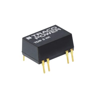TRACOPOWER Dual Output Regulated Isolated DC/DC Converter, 15V DC, 67 mA, 18V DC Input, 4.5V Input, 2W PCB TDR 2-1223WI