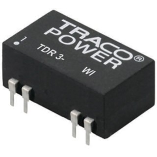 TRACOPOWER DC/DC Converter PCB Mount 5V DC 600mA Output 9V-36V Input 3W Max Power TDR 3-2411WI