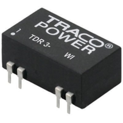 TRACOPOWER DC/DC Converter PCB Mount 5V DC 600mA Output 9V-36V Input 3W Max Power TDR 3-2411WI