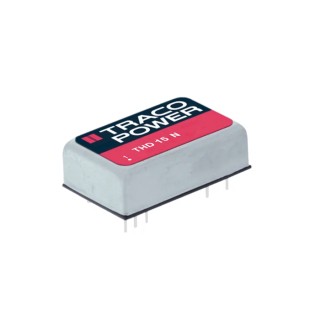 TRACOPOWER DC/DC Converter 15V dc 500 mA 36V dc Input 18V Input 15 W Through Hole THD 15-2423N