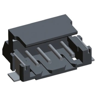 TE Connectivity AMP CT Series Right Angle Surface PCB Header, 4 Contact, 2 mm Pitch, 1 Row, Shrouded 292173-4