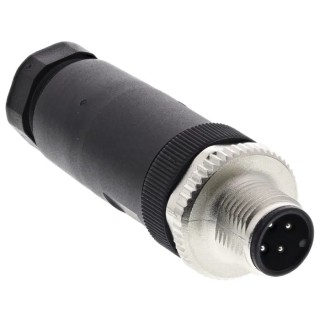 binder Circular Connector, 4 Contacts, Cable Mount, M12 Connector, Socket, Male, IP67, Series 713 99-0429-12-04
