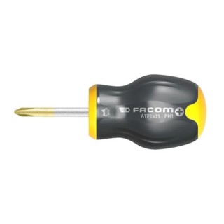 Facom Stubby Screwdriver PH1 Tip 35mm Blade 91mm Overall Length ATP1X35
