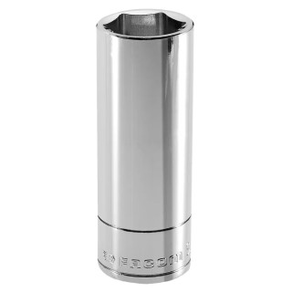 Facom 1/2 in Drive 13 mm 6 Point Square Socket, Chrome Vanadium Steel, 12mm Overall Length S.13HLA