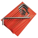 Facom 12 Piece Hexagon Hex Key Set with Long and Short Arms, Metric Sizes 1.5 mm to 12.0 mm 83SH.JL12