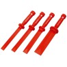 Facom Plastic Steel Scraper Set, 4 Piece, Steel Handle, Plastic Blade, CR.D4PB