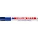 Edding Permanent Marker Pen 1.5 to 3 mm Bullet Tip Blue Ink Aluminum Barrel 4-3000003