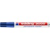 Edding Permanent Marker Pen 1.5 to 3 mm Bullet Tip Blue Ink Aluminum Barrel 4-3000003