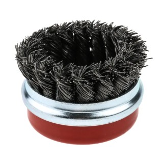 RS PRO Steel Twisted Wire Abrasive Brush, 14 mm Diameter, 65 mm Face Width, Shank Fixing, Max Safe Speed 12500rpm 188-4100