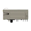 TE Connectivity RJ45 Connector Female, Through Hole, Cat5e Nickel Plated Brass Shield Right Angle 2 Port 
