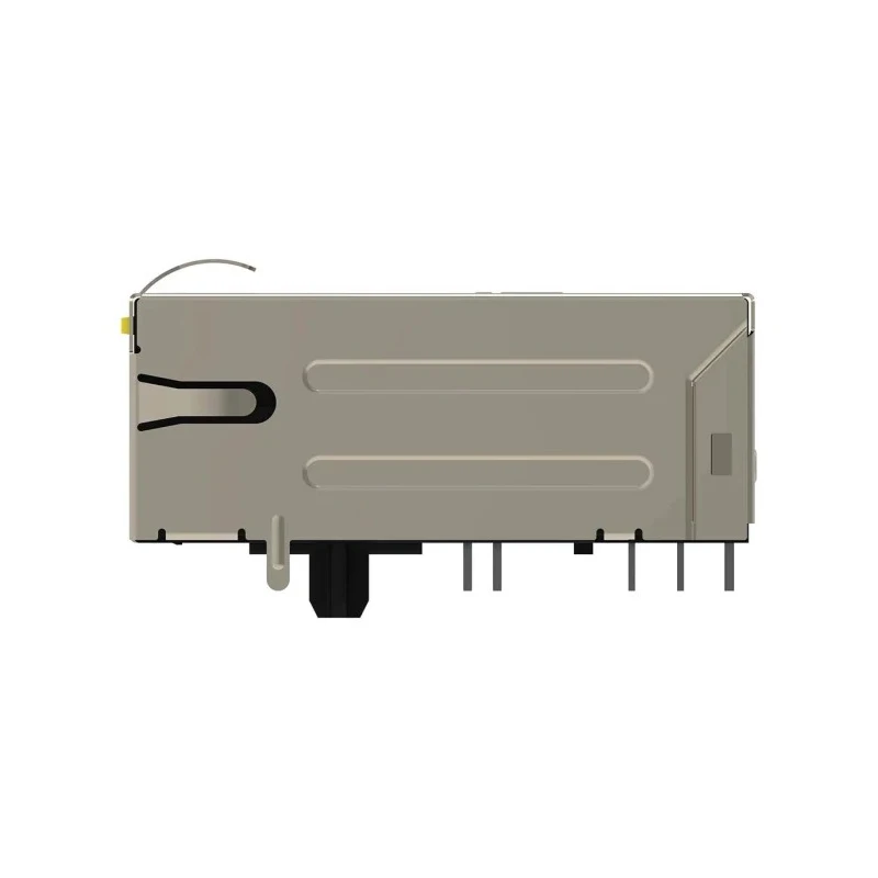 TE Connectivity RJ45 Connector Female, Through Hole, Cat5e Nickel Plated Brass Shield Right Angle 2 Port 
