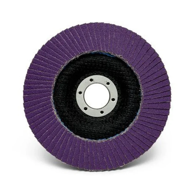 3M Zirconia Aluminium Flap Disc 115 mm Diameter Fine Grade P60 Grit Quick Change Bore 22.23 mm 7100196817