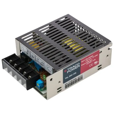 TRACOPOWER Switching Power Supply 15V dc, 60W, 264V ac, Chassis Mount TXL 060-15S