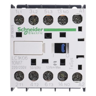 Schneider Electric LC1K Contactor 3-Pole 6A 3 kW 690V AC, 220V AC Coil 