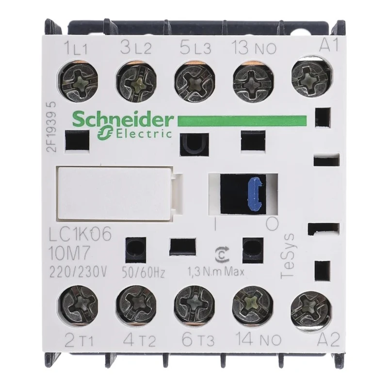 Schneider Electric LC1K Contactor 3-Pole 6A 3 kW 690V AC, 220V AC Coil 