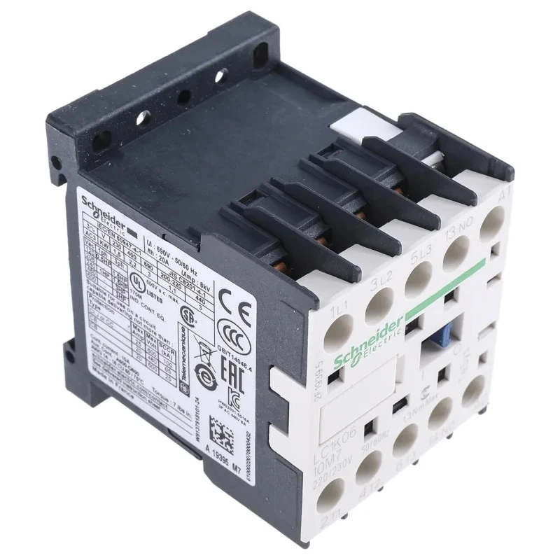 Schneider Electric LC1K Contactor 3-Pole 6A 3 kW 690V AC, 220V AC Coil 
