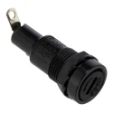 RS PRO 10A Panel Mount Fuse Holder for 5 x 20 mm Fuses, Manual Cap, 250V AC, Phenolic Body 188-4630