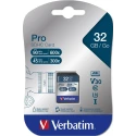 Verbatim 32 GB SDHC Pro Memory Card UHS Speed Class 3 (U3) 90MB/Sec Read 45MB/Sec Write 47021