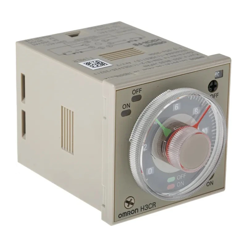 Omron DIN Rail Timer Relay, 2-Contact, DPST Switch, 100-240V AC/100-125V DC, 0.05 s to 300 h Time Range, 1 Function H3CR