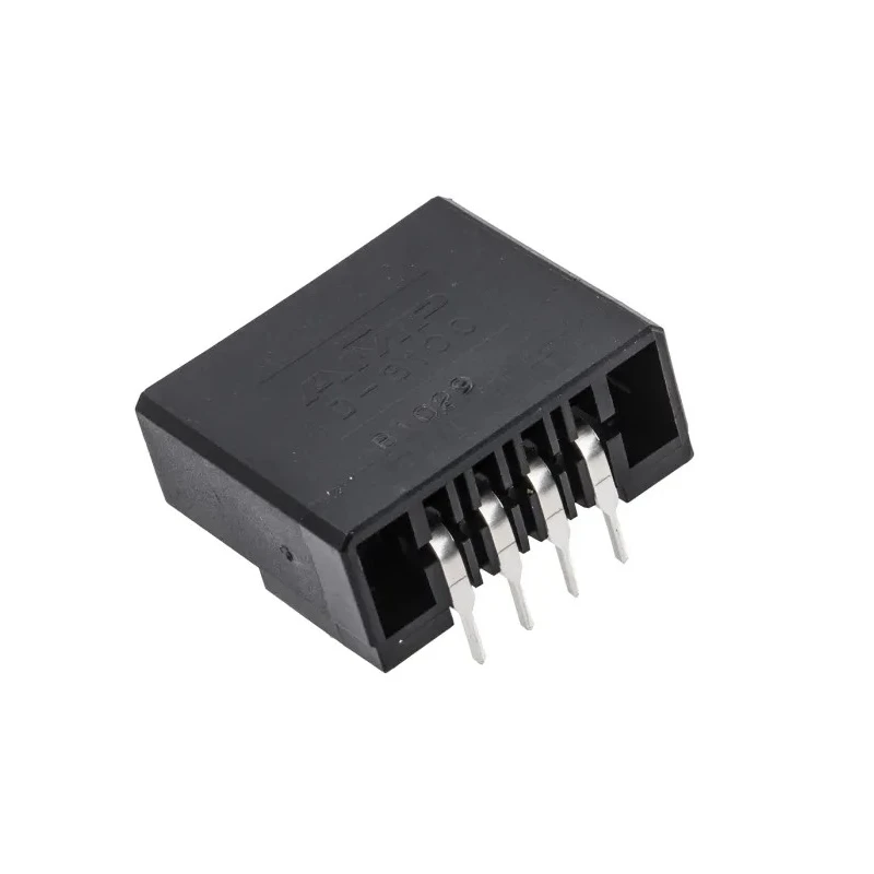TE Connectivity Dynamic 3000 Series Right Angle Through Hole PCB Header, 4 Contacts, 3.81 mm Pitch, 1 Row 1-178294-2