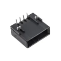 TE Connectivity Dynamic 3000 Series Right Angle Through Hole PCB Header, 4 Contacts, 3.81 mm Pitch, 1 Row 1-178294-2