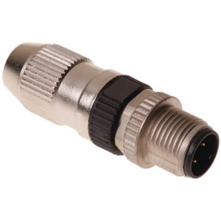 HARTING HARAX M12 Series Circular Connector, 3 Contacts, Cable Mount, Plug Male, IP65 IP67, 32.0V, 4A, Polyamide 21031111305