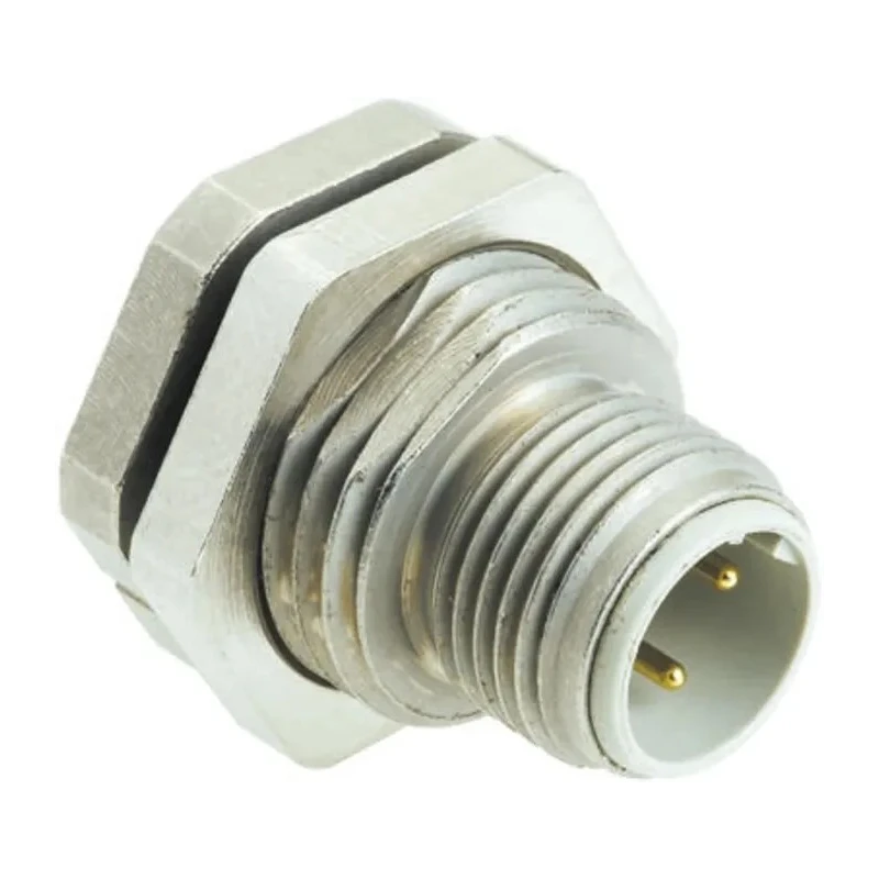 HARTING Circular Connectors M12 4 Pole Straight M12 DIN Plug, 4A, 50V, IP67, Screw Termination, Panel Mount Male 21033711400