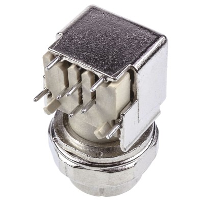 HARTING Circular Connectors M12 4 Pole Right Angle DIN Socket 4A 50V IP20 Screw PCB Female 21033814410