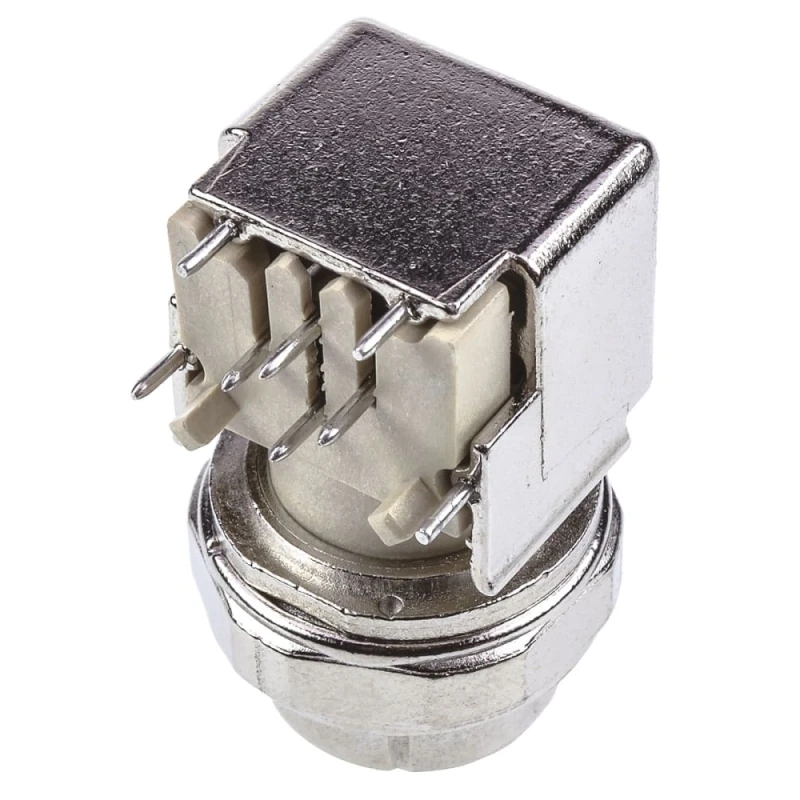 HARTING Circular Connectors M12 4 Pole Right Angle DIN Socket 4A 50V IP20 Screw PCB Female 21033814410