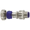 HellermannTyton Fixed Thread Nickel Plated Brass and Polyamide Conduit Fitting, 25 mm 166-32207 LTS25-FMC-M25-NPB/PA6-ML