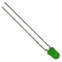 Vishay 3 V Green LED 3 mm (T-1) Through Hole TLHG4401