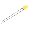 Vishay 3 V Yellow LED 3 mm (T-1) Through Hole TLHY4400