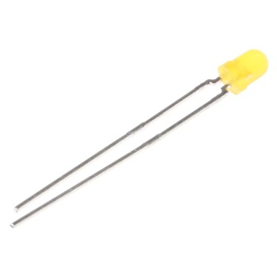Vishay 3 V Yellow LED 3 mm (T-1) Through Hole TLHY4400