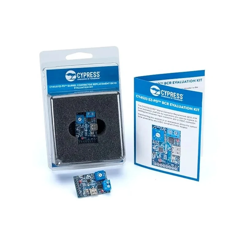 Infineon Highly Integrated USB Type C Port Controller EZ-PD Barrel Connector Replacement Evaluation Kit CY4533