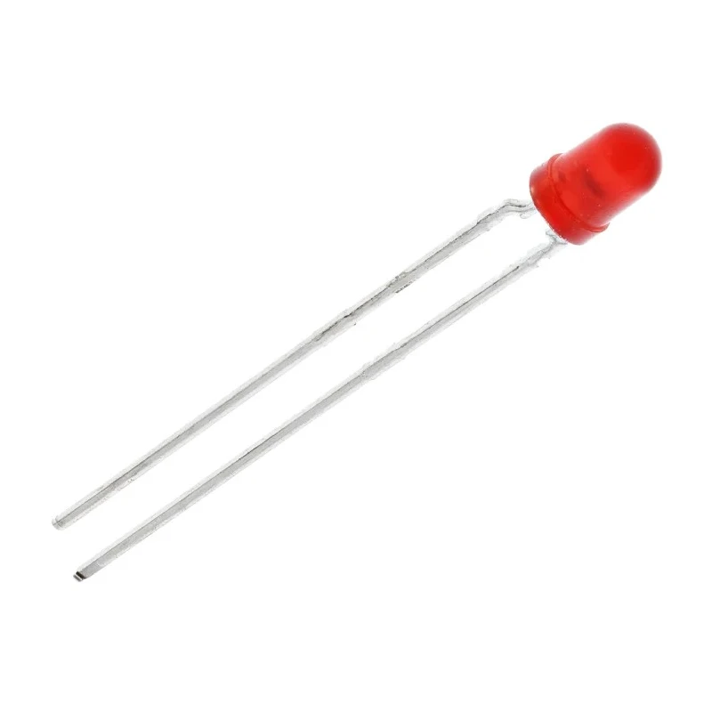 Vishay 2.4 V Red LED 3 mm (T-1) Through Hole TLLR4401