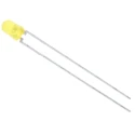 Vishay 2.9 V Yellow LED 3 mm (T-1) Through Hole TLLY4401